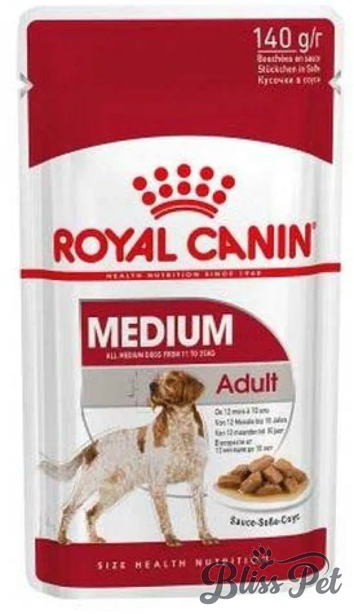 ROYAL CANIN Plic hrană umedă pentru câini Medium Adult140g